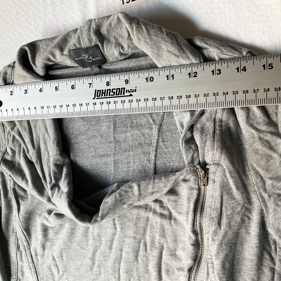 Market and Spruce Women’s Long Sleeve Full Zip Jacket size M, Solid Light Gray - Picture 2 of 8